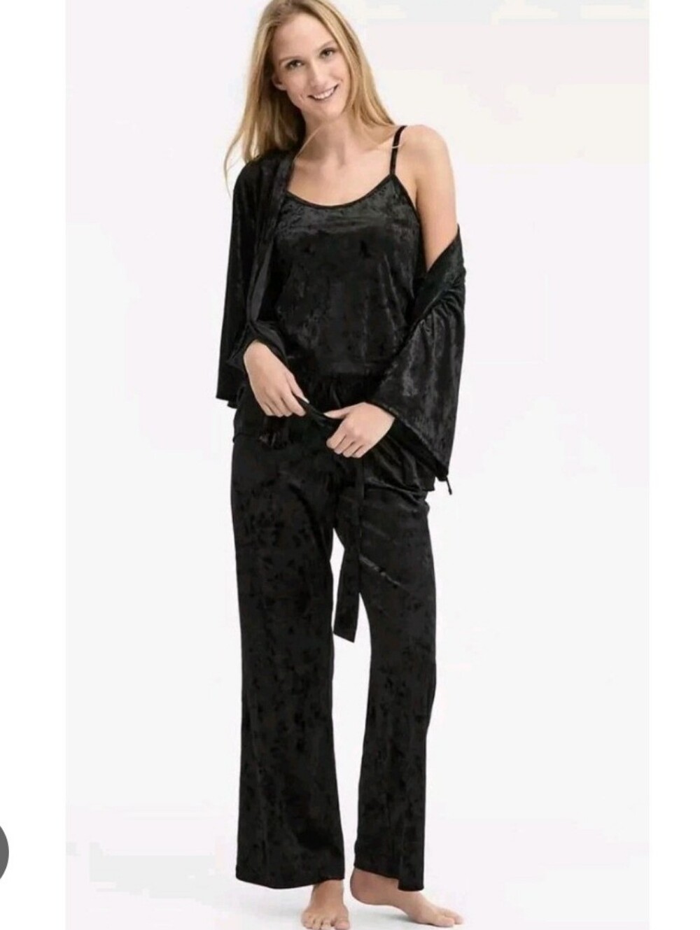 INC International Concepts NWT 3 Piece Crushed Velvet Lounge Set